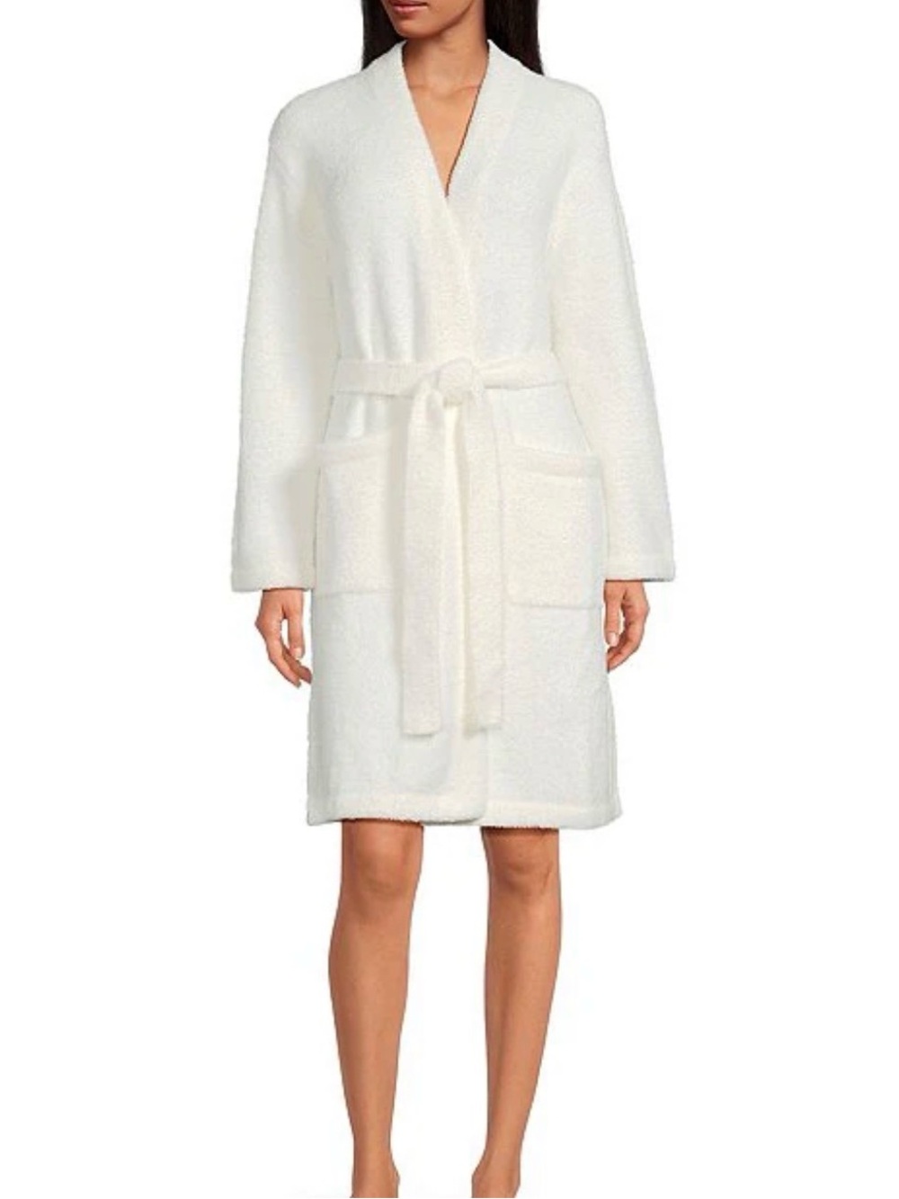 Barefoot Dreams Cozy Plush Robe in Ivory White